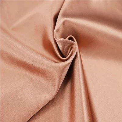 Tecido de cetim de elastano de poliéster elástico